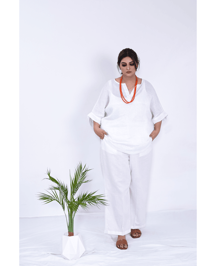 white linen blend white leg trouser (1)