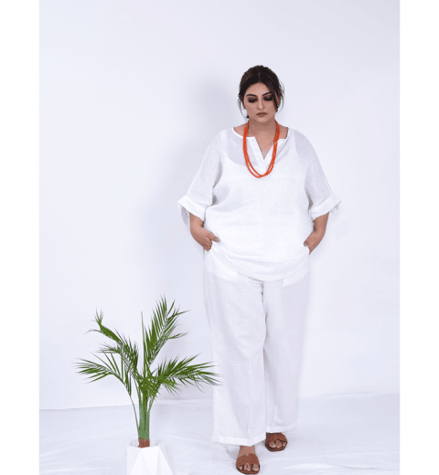 white linen blend white leg trouser (1)